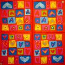 118 Heart / Hearts - 4-ply - Handkerchief